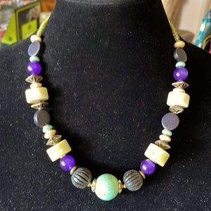 Carol Kent original semi precious beads 21” with an ext of three inches necklace